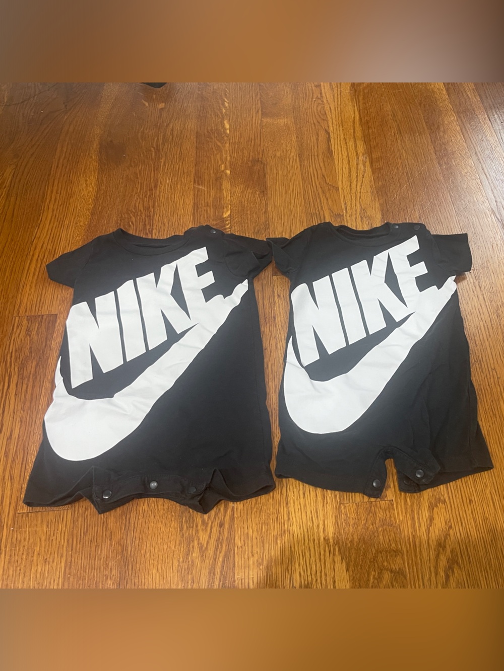 Twins! Nike rompers size 6 months